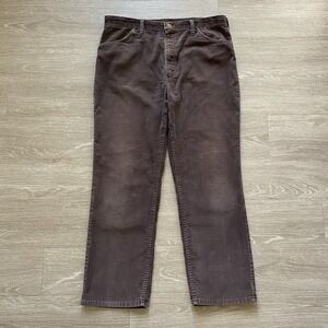 Vintage 70's Rustler Corduroy Straight Leg Pants Men's 36x29 Brown Made in USA